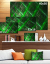 Green Abstract Metal Grill - Extra Large Abstract Art on Canvas