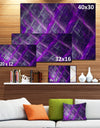 Purple Abstract Metal Grill - Extra Large Abstract Art on Canvas