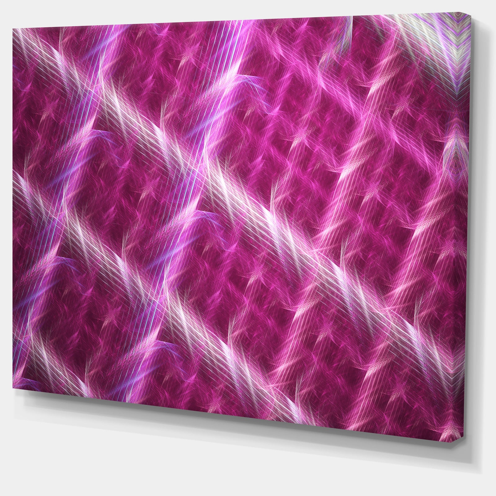 Pink Abstract Metal Grill - Extra Large Abstract Art on Canvas