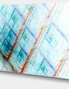 Light Blue Metal Grill - Extra Large Abstract Art on Canvas