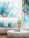 Light Blue Metal Grill - Extra Large Abstract Art on Canvas