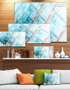 Light Blue Metal Grill - Extra Large Abstract Art on Canvas