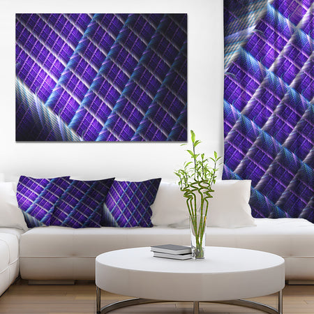 Light Purple Metal Grill - Extra Large Abstract Art on Canvas