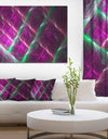 Purple Fractal Metal Grill - Abstract Wall Art Canvas