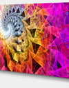 Colorful Spiral Kaleidoscope - Abstract Wall Art Canvas