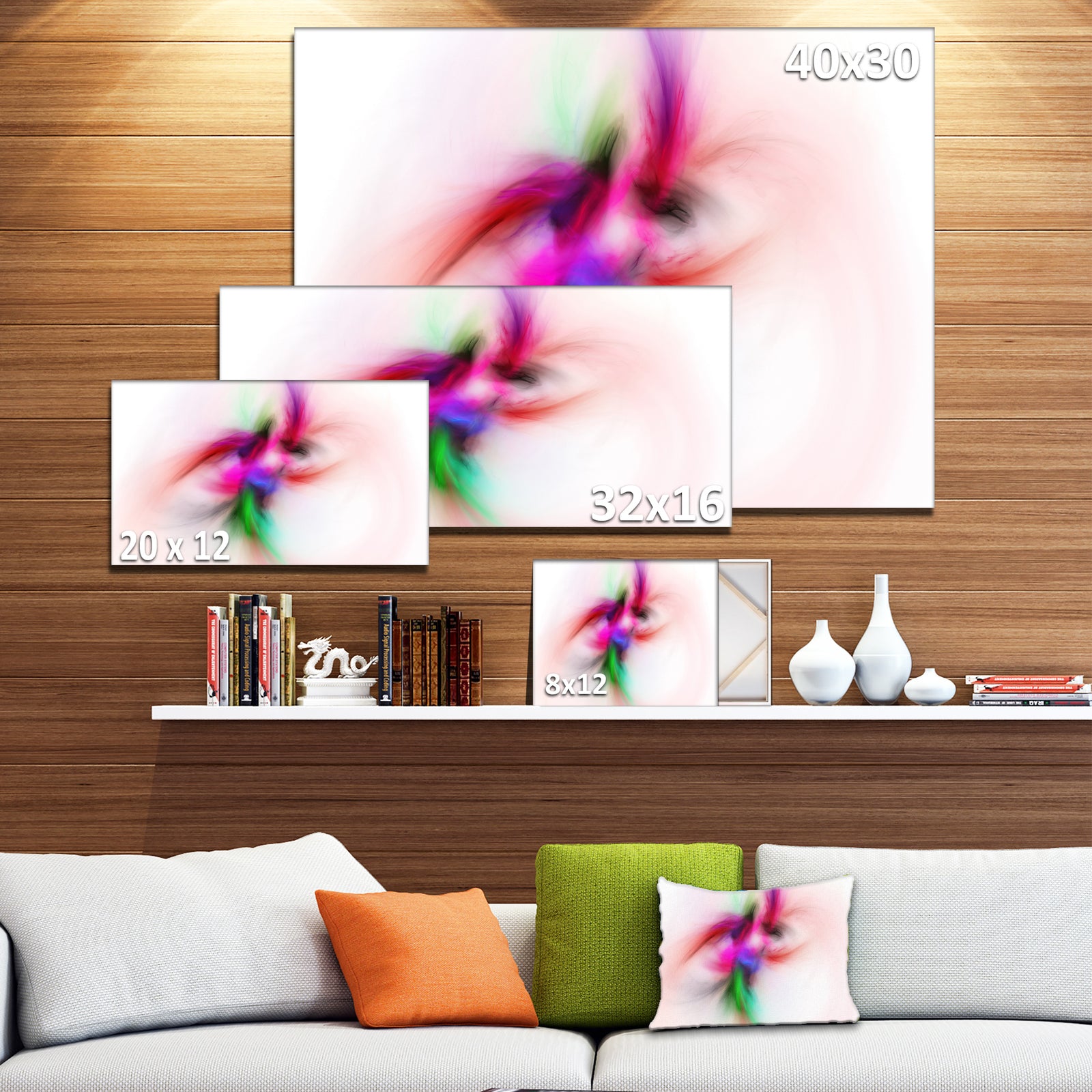 Colorful Electromagnetic Field - Abstract Wall Art Canvas