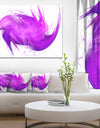 Abstract Purple Fractal Pattern - Abstract Wall Art Canvas