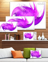 Abstract Purple Fractal Pattern - Abstract Wall Art Canvas