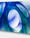 Mystic Blue Fractal Wallpaper - Abstract Wall Art Canvas