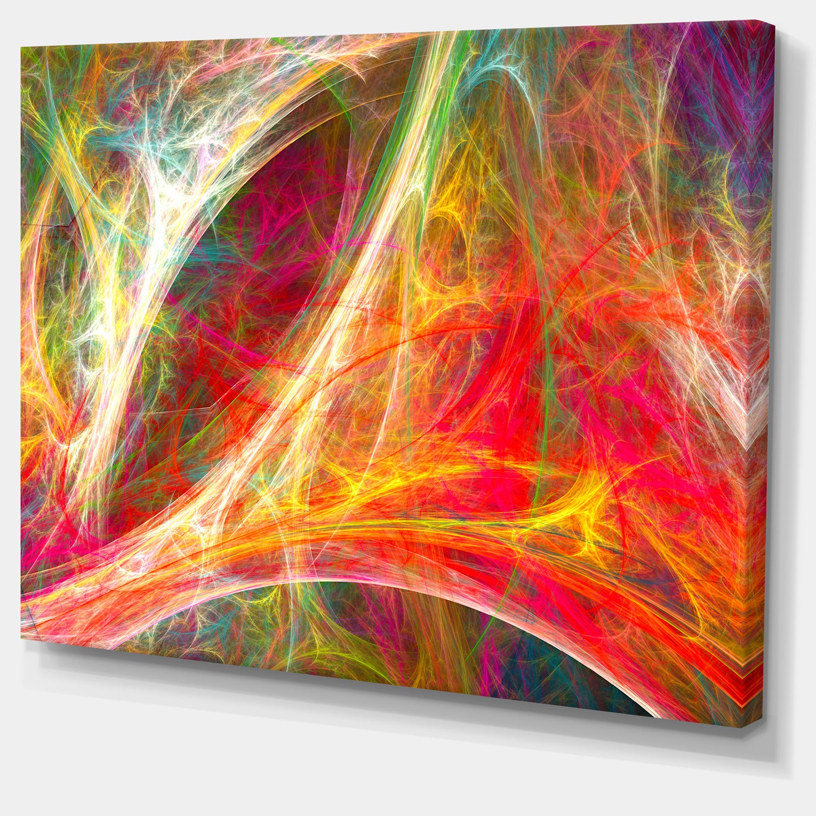 Mystic Red Fractal Wallpaper - Abstract Wall Art Canvas