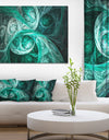 Mystic Turquoise Fractal Wallpaper - Abstract Wall Art Canvas