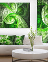 Mystic Green Fractal Wallpaper - Abstract Wall Art on Canvas