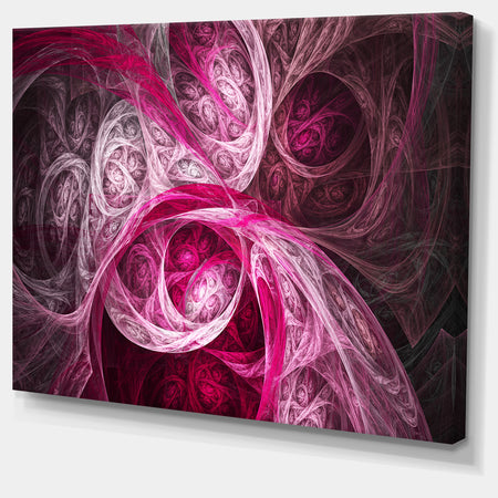 Mystic Pink Fractal Wallpaper - Abstract Wall Art Canvas
