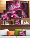 Mystic Pink Fractal Wallpaper - Abstract Wall Art Canvas