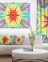 Beautiful Colorful Stained Glass - Abstract Wall Art Canvas