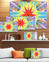 Beautiful Colorful Stained Glass - Abstract Wall Art Canvas