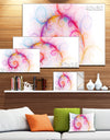 Beautiful Pink Fractal Pattern - Abstract Wall Art Canvas