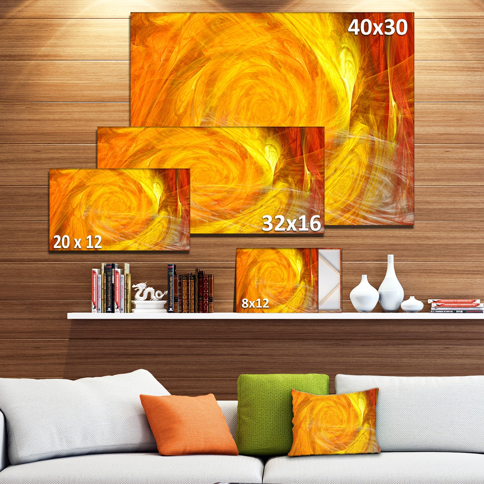 Mystic Abstract Fractal Rose - Abstract Wall Art Canvas