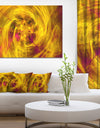 Mystic Golden Fractal Wallpaper - Abstract Wall Art Canvas