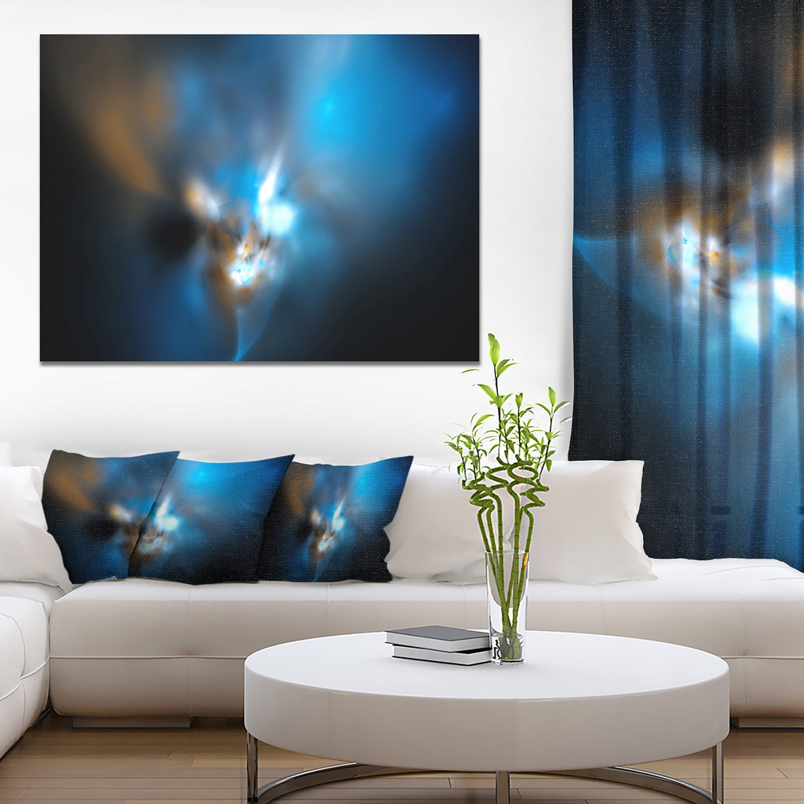 Mystic Green Fractal Wallpaper - Abstract Wall Art Canvas
