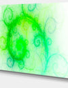 Beautiful Bright Green Pattern - Abstract Wall Art Canvas