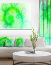 Beautiful Bright Green Pattern - Abstract Wall Art Canvas