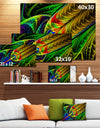 Stained Glass with Glowing Designs - Abstract Wall Art Canvas