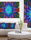 Stained Glass with Multi-Color Stars - Abstract Wall Art Canvas