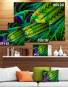 Green Stained Glass Texture - Abstract Wall Art Canvas