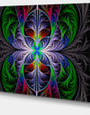 Beautiful Fractal Stained Glass - Abstract Wall Art Canvas