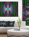 Beautiful Fractal Stained Glass - Abstract Wall Art Canvas