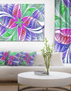 Flower-like Fractal Stained Glass - Abstract Wall Art Canvas