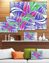 Flower-like Fractal Stained Glass - Abstract Wall Art Canvas