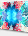 Extraordinary Fractal Blue Texture - Large Wall Art on Canvas