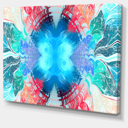 Extraordinary Fractal Blue Texture - Large Wall Art on Canvas