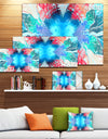 Extraordinary Fractal Blue Texture - Large Wall Art on Canvas