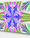 Extraordinary Fractal Light Green Art - Large Wall Art on Canvas