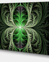 Fabulous Green Fractal Texture - Large Wall Art on Canvas