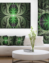 Fabulous Green Fractal Texture - Large Wall Art on Canvas