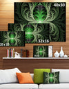 Fabulous Green Fractal Texture - Large Wall Art on Canvas