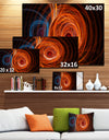 Brown Large Fractal Circles - Large Wall Art on Canvas