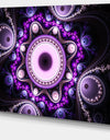 Bright Fractal Circles and Waves - Large Wall Art on Canvas