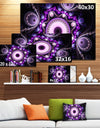 Bright Fractal Circles and Waves - Large Wall Art on Canvas