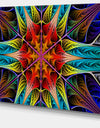 Colorful Fractal Stained Glass - Large Wall Art on Canvas