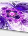 Purple Wavy Curves and Circles - Large Wall Art on Canvas