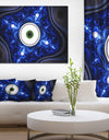 Exotic Blue Pattern with Circles - Large Wall Art on Canvas