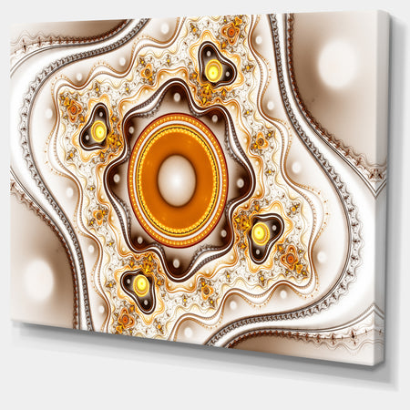 Fractal Circles and Wavy Curves - Large Wall Art on Canvas