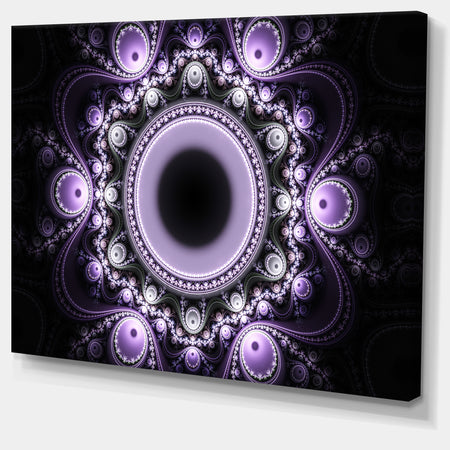 Light Purple Pattern with Circles - Large Wall Art on Canvas