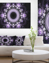 Light Purple Pattern with Circles - Large Wall Art on Canvas
