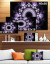 Light Purple Pattern with Circles - Large Wall Art on Canvas